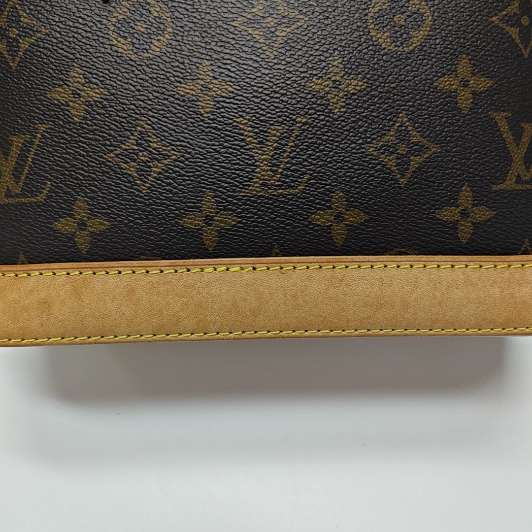 ALMA BB Monogram Coated Canvas Brown