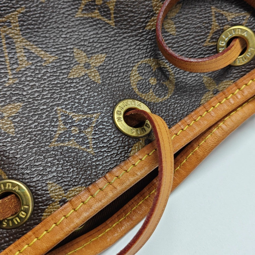 NOÉ BB Monogram Coated Canvas Brown