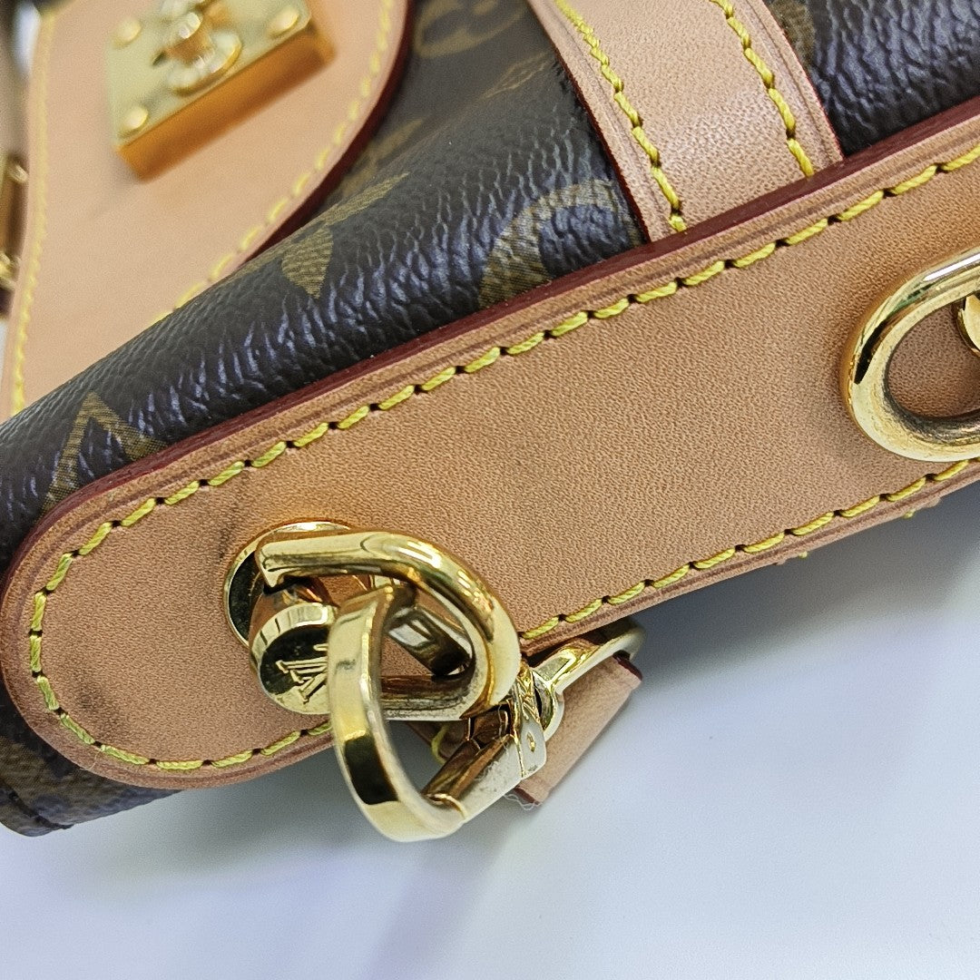 DUFFLE Monogram Coated Canvas Brown