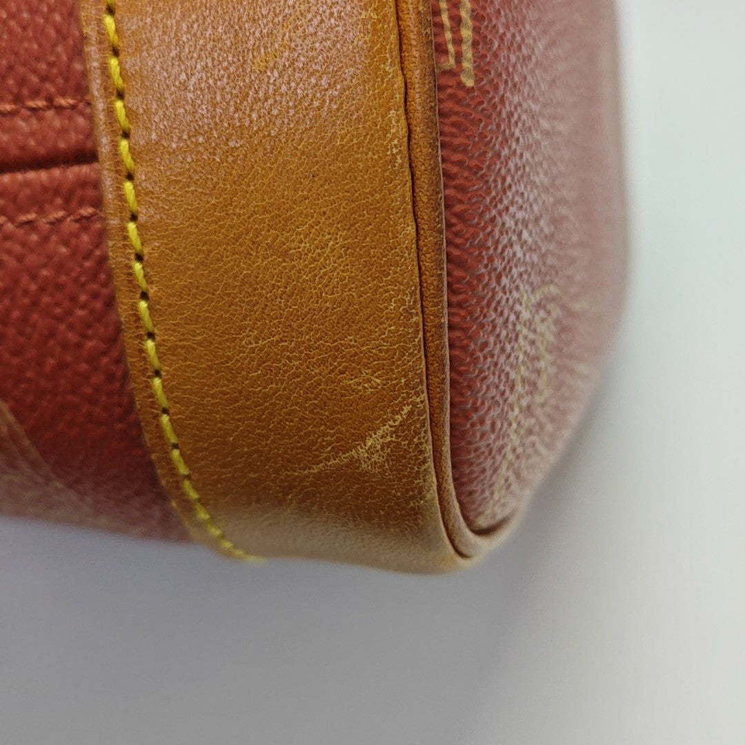 Coated Canvas Shoulder Bag Red