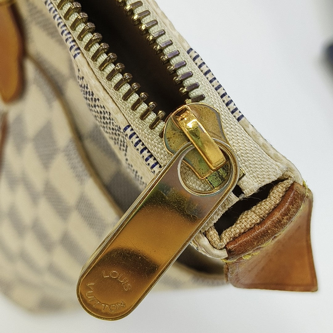 TOTALLY MM Damier Azur Coated Canvas White