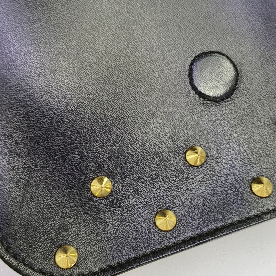 Calfskin Shoulder Bag Black