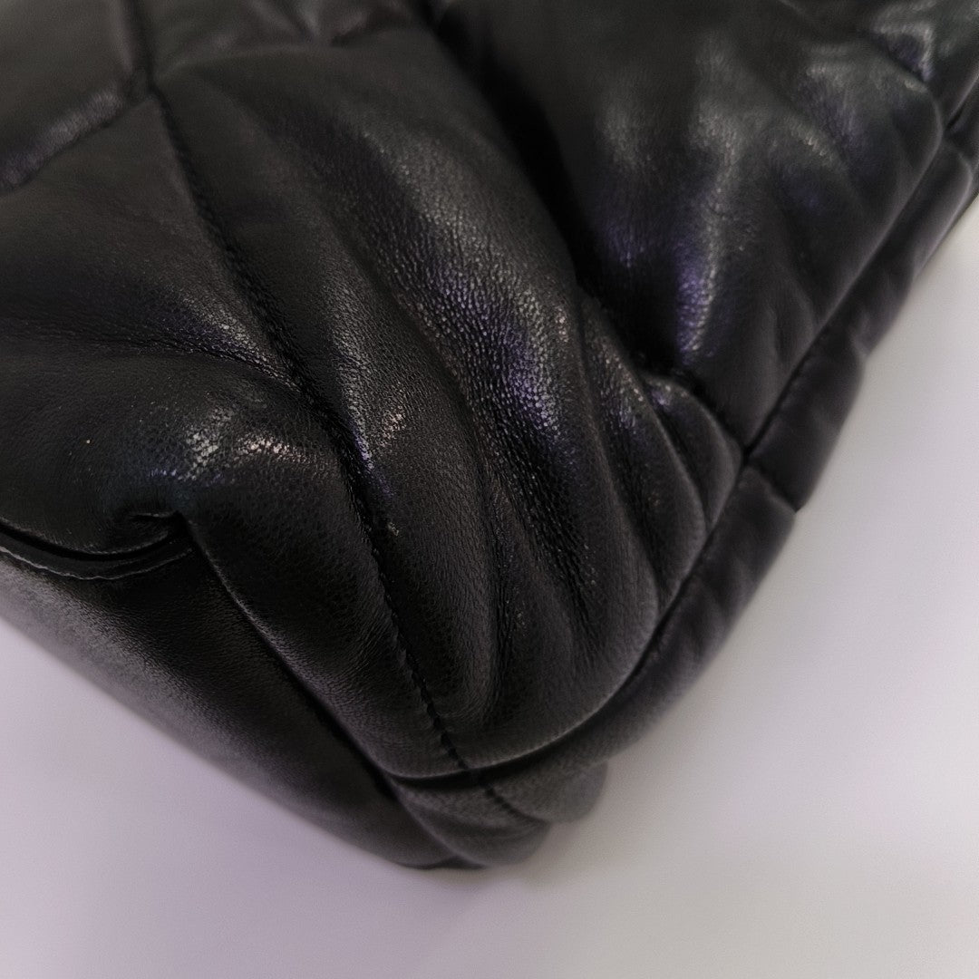 PUFFER Small Quilted Lambskin Black