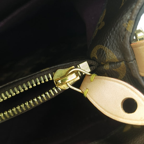 MONTAIGNE Monogram Coated Canvas Brown