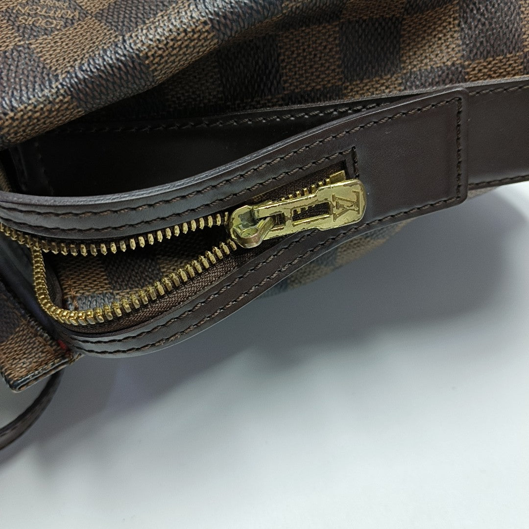 CHELSEA Damier Ebene Coated Canvas Brown