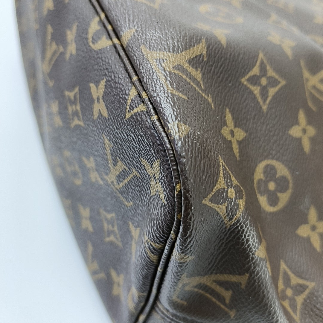 NEVERFULL MM Monogram Coated Canvas Brown