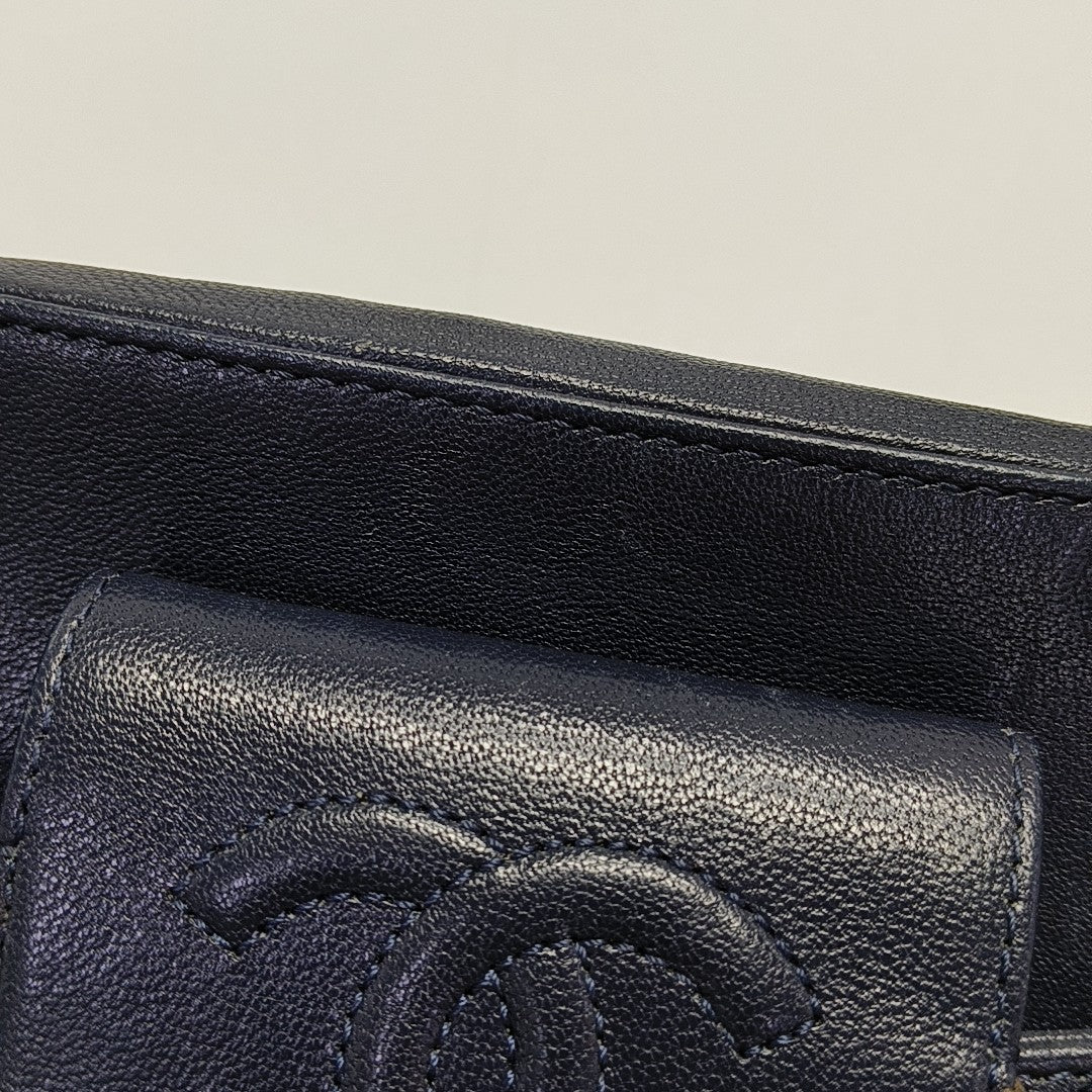 Chevron Lambskin Blue