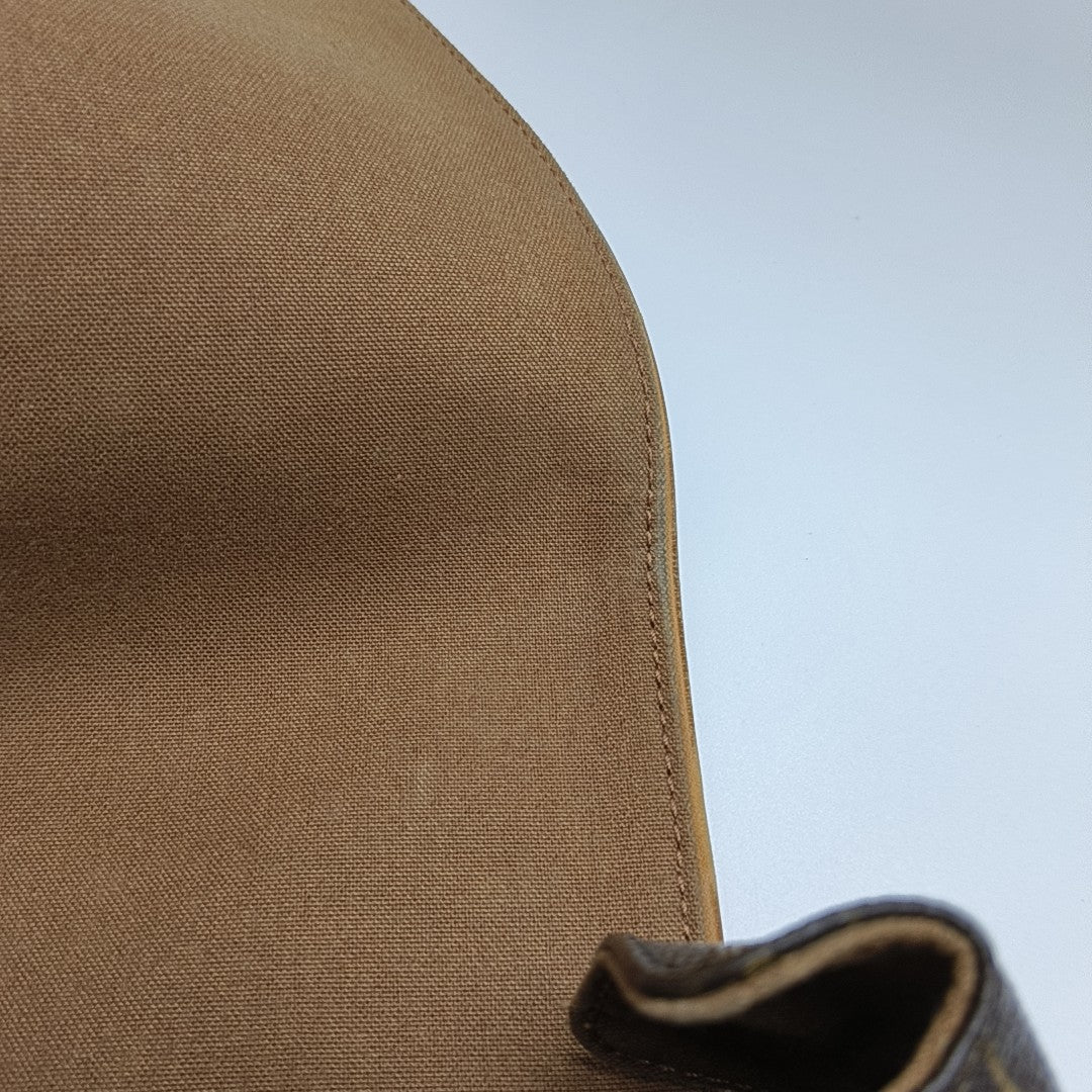 VALMY Monogram Coated Canvas Brown
