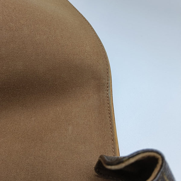 VALMY Monogram Coated Canvas Brown