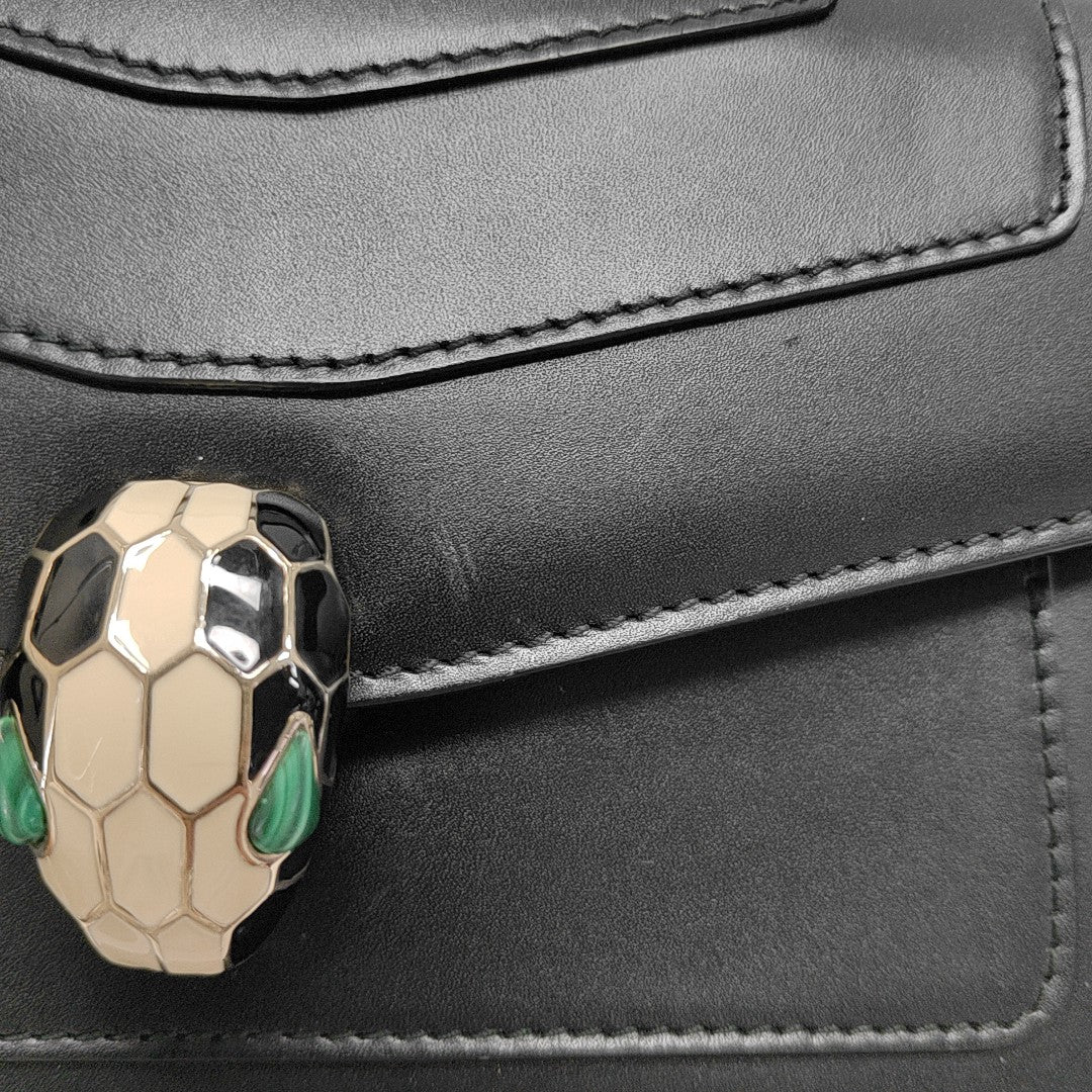 SERPENTI FOREVER Small Calfskin Black