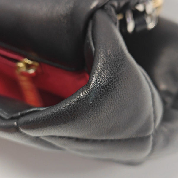 CHANEL 19 Small Quilted Lambskin Black