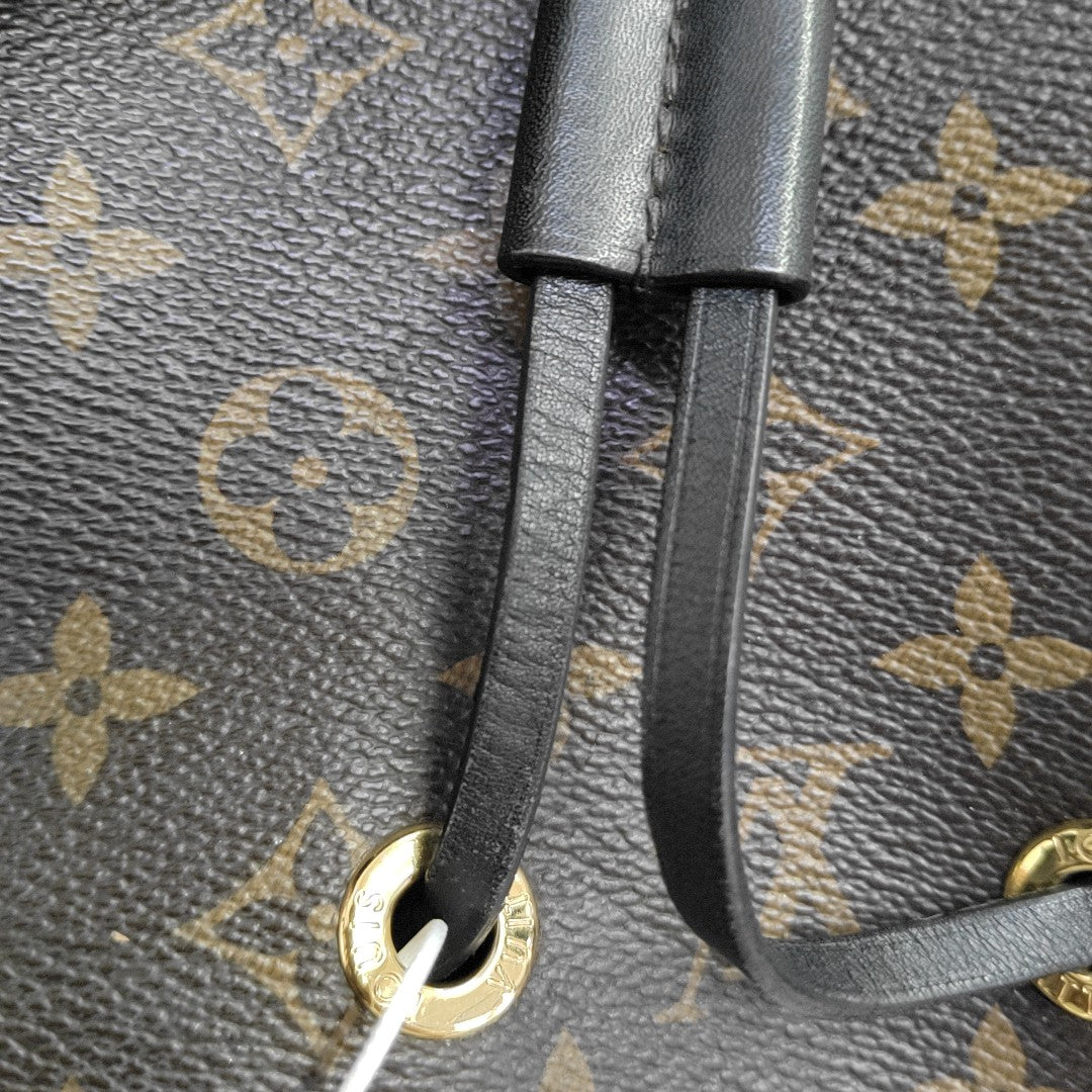NÉONOÉ MM Monogram Coated Canvas Brown