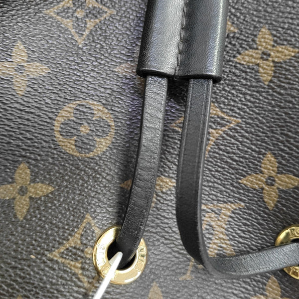 NÉONOÉ MM Monogram Coated Canvas Brown