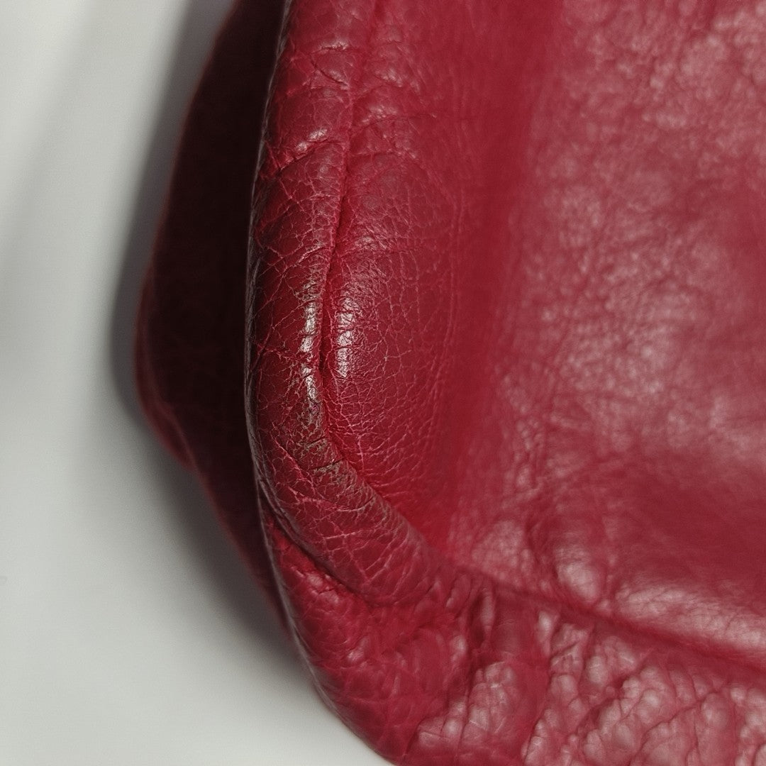 Classic City Small Lambskin Red