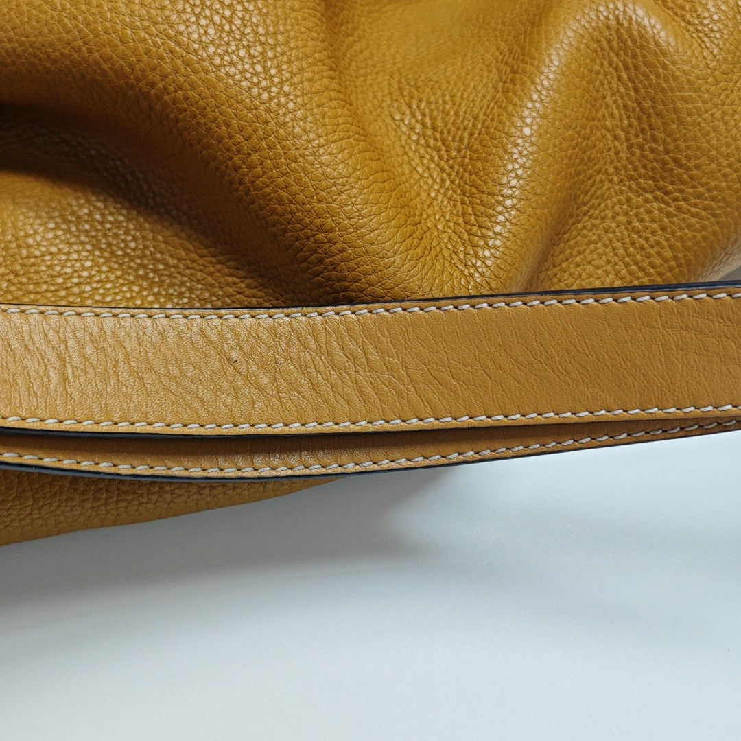 Calfskin Shoulder Bag Yellow