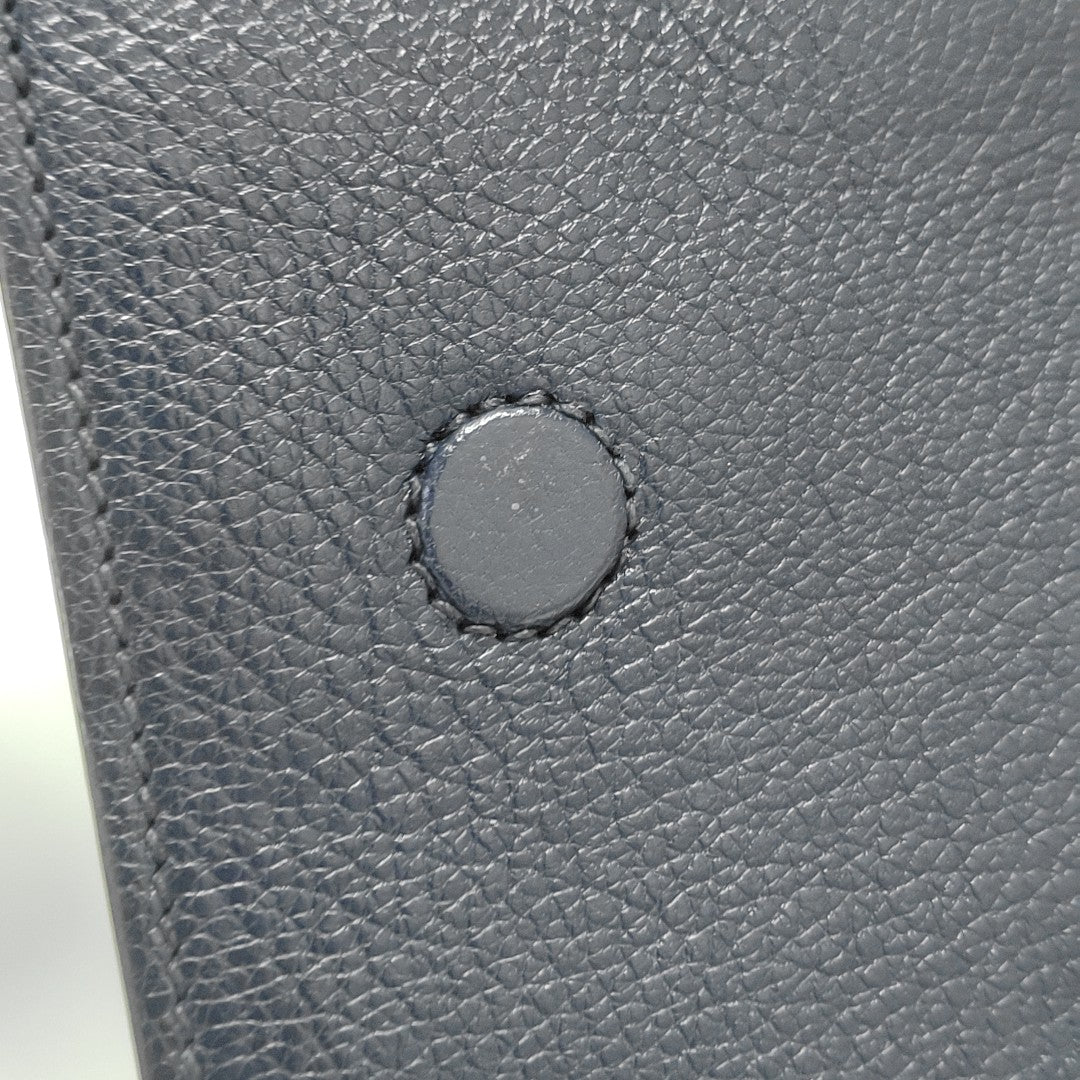 Calfskin Top Handle Bag Blue