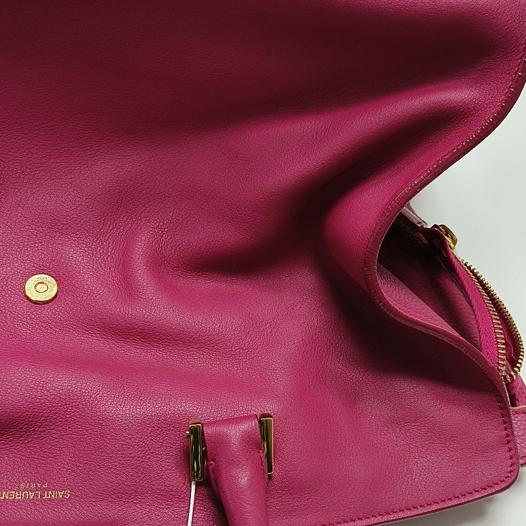 CHYC Y LIGNE Medium Calfskin Red