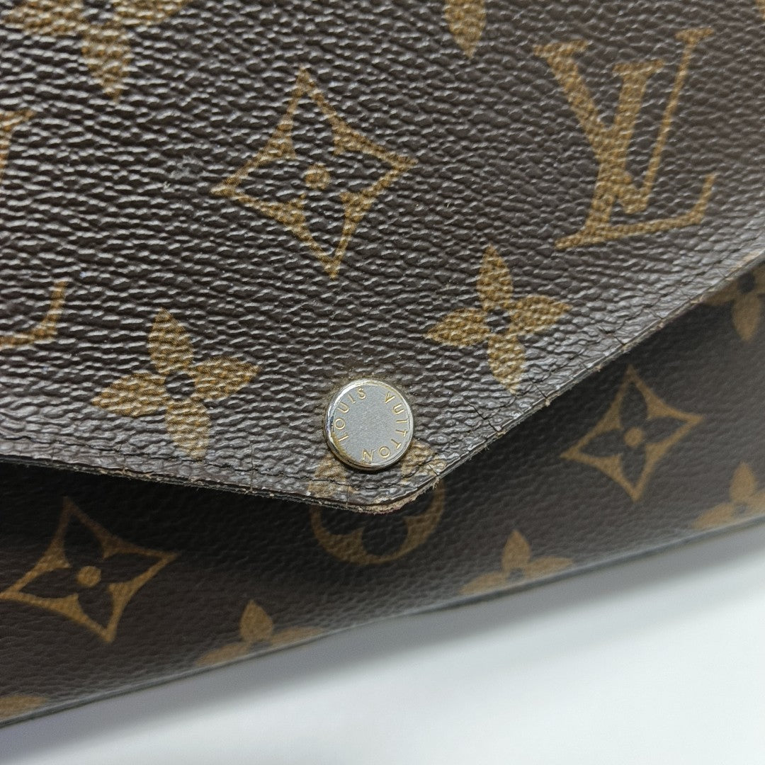 FÉLICIE Monogram Coated Canvas Brown