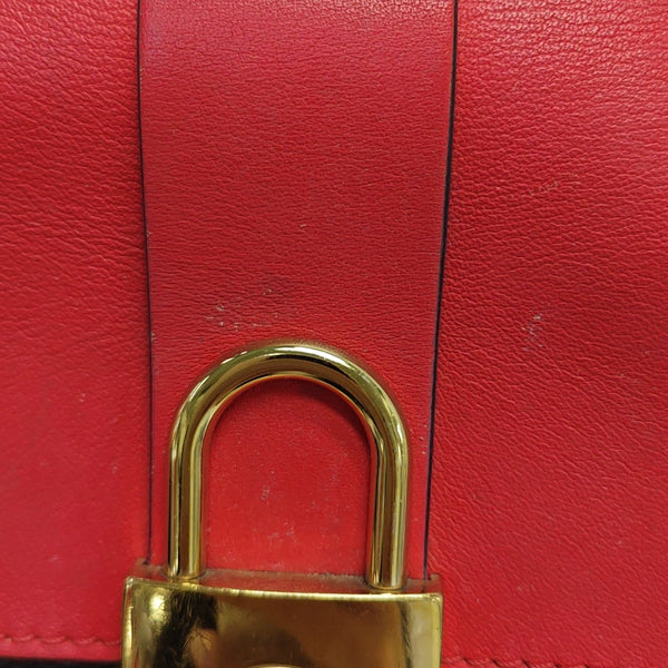 LOCKY BB Monogram Coated Canvas Red