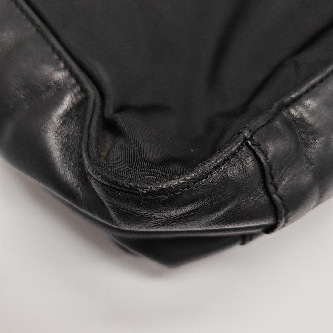 Nylon Shoulder Bag Black