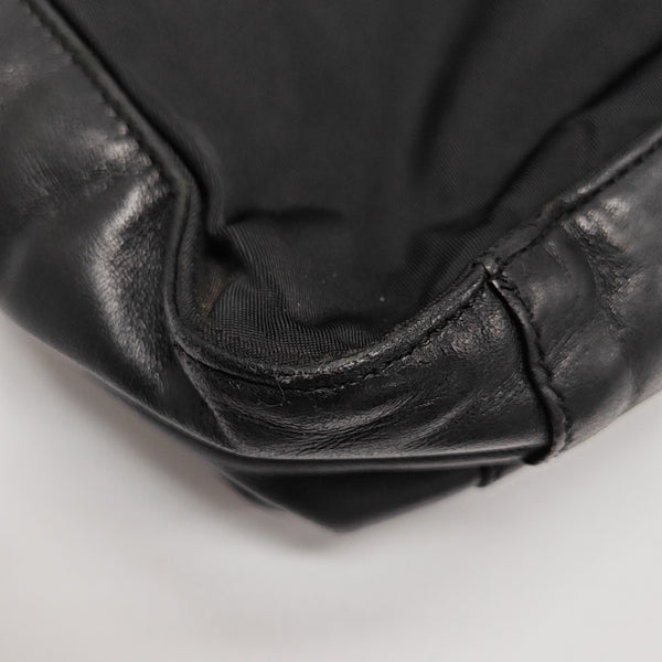 Nylon Shoulder Bag Black