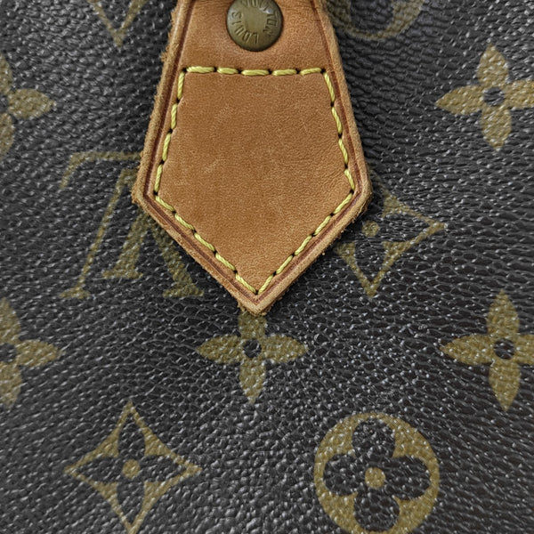 SPEEDY 30 Monogram Coated Canvas Brown