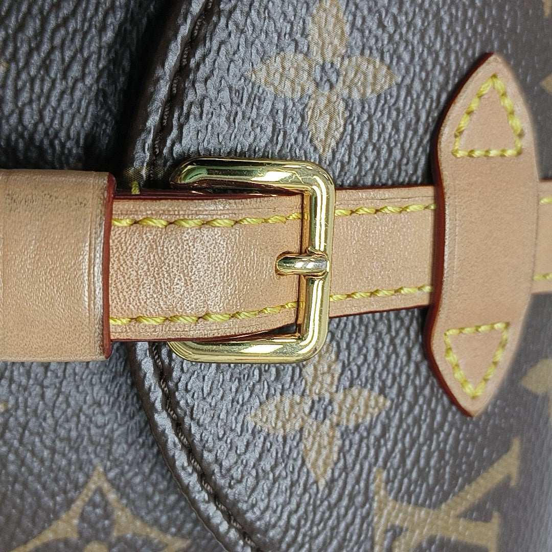 CHANTILLY Mini Monogram Coated Canvas Brown
