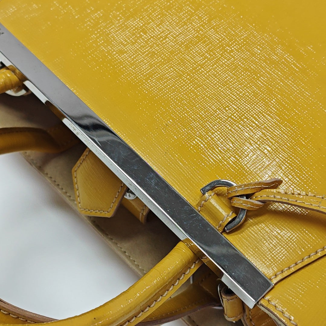 2 Jours Small Calfskin Yellow