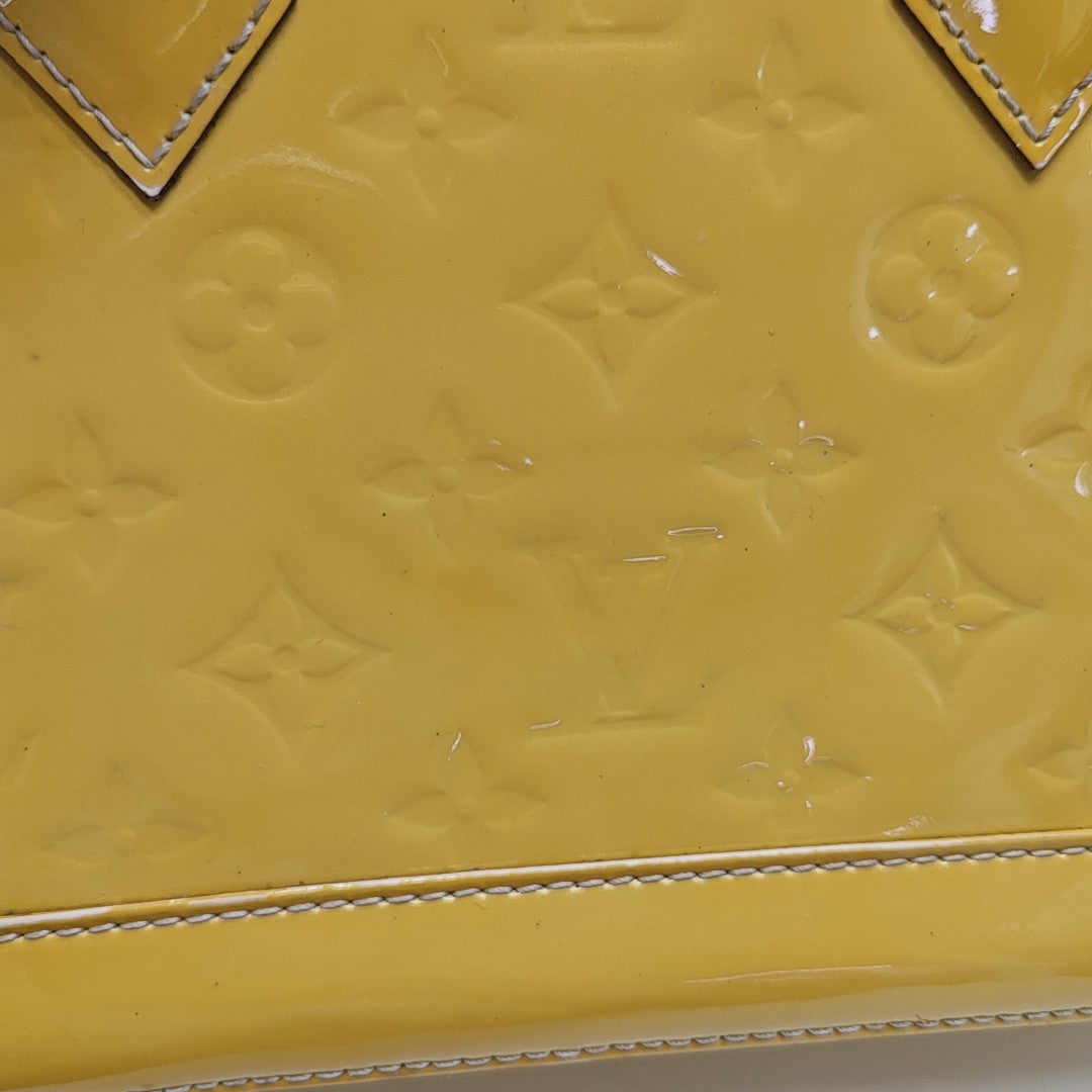 ALMA BB Monogram Patent Leather Yellow