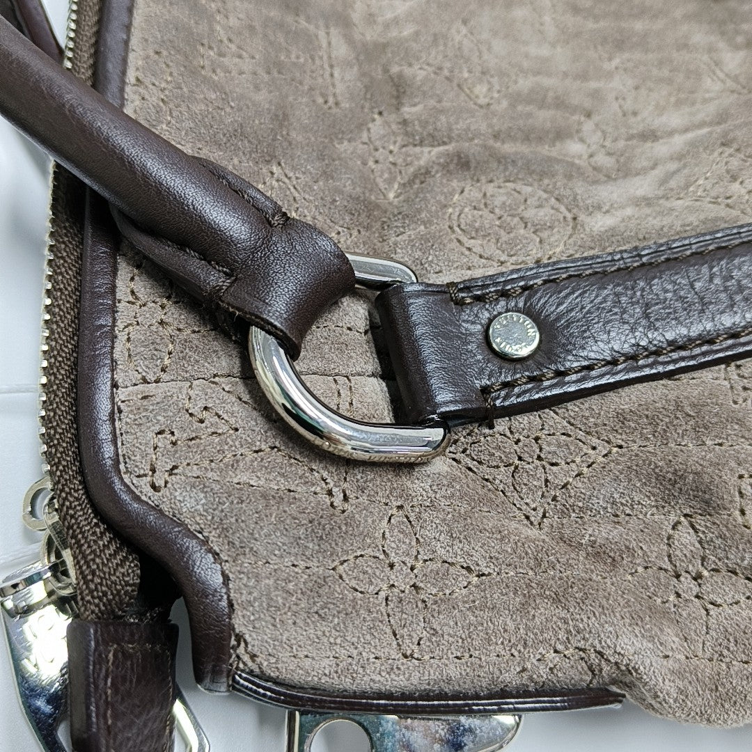 ANTHEIA IXIA Quilted Suede Gray