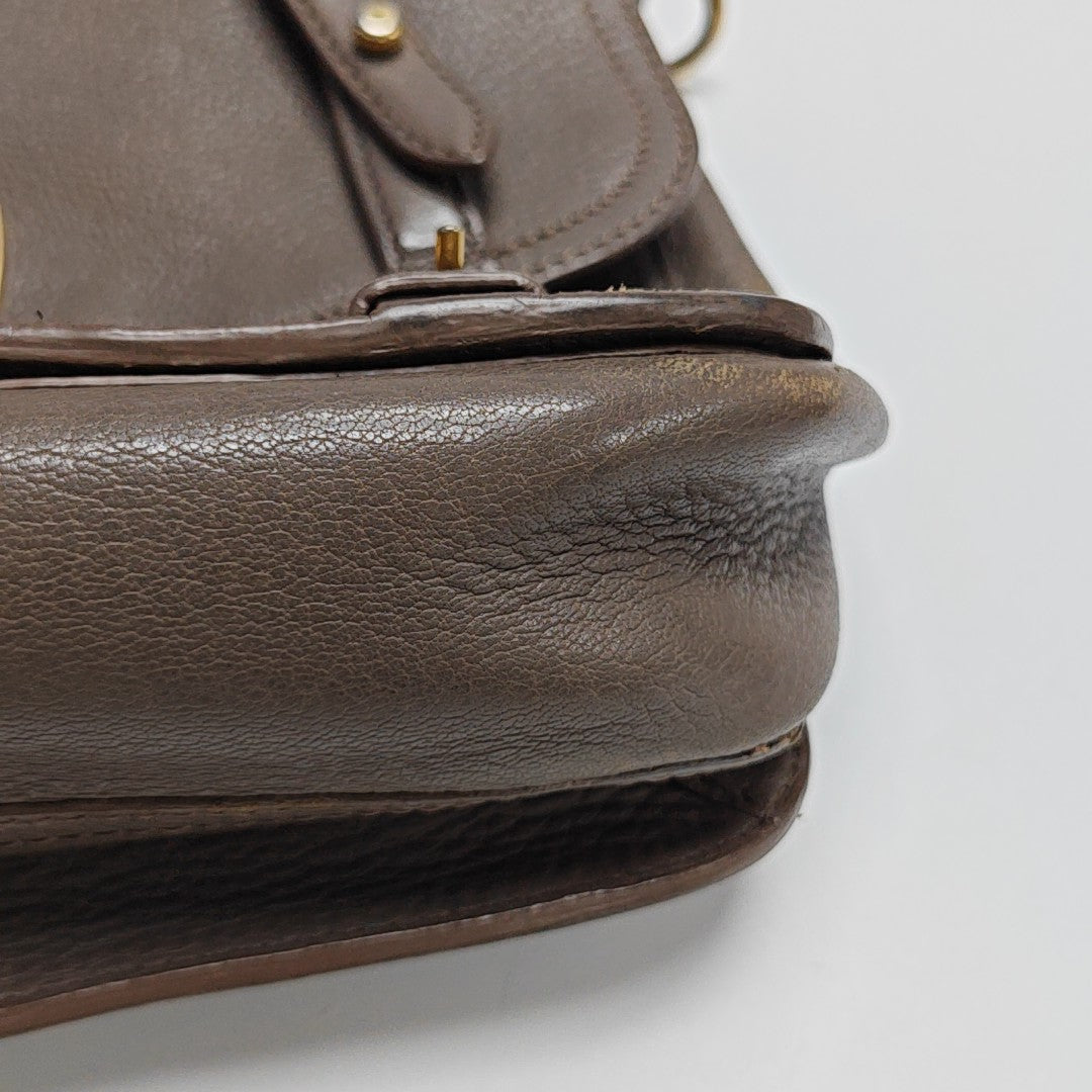 Calfskin Shoulder Bag Gray