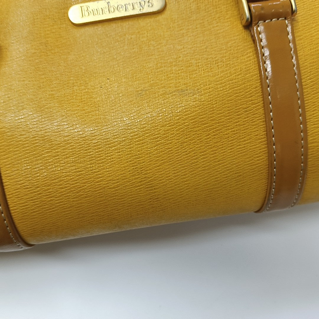 Calfskin Top Handle Bag Yellow
