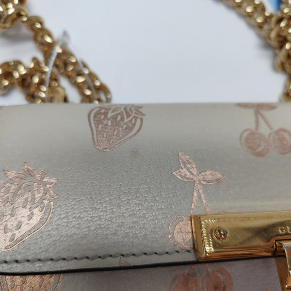 Padlock Small Calfskin White
