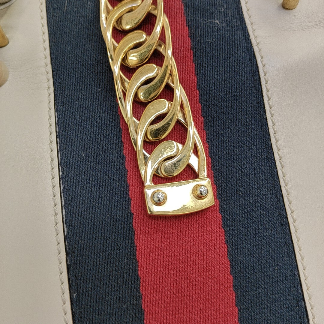 Sylvie Mini Calfskin White