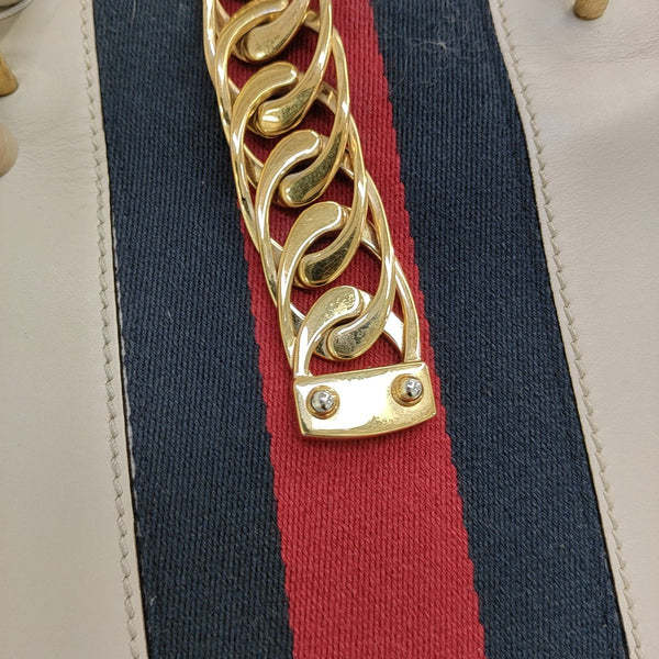 Sylvie Mini Calfskin White