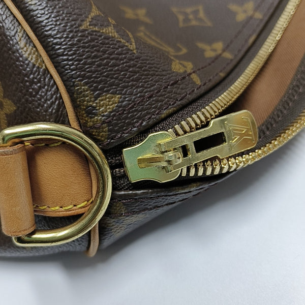 KEEPALL 60 Monogram Coated Canvas Brown