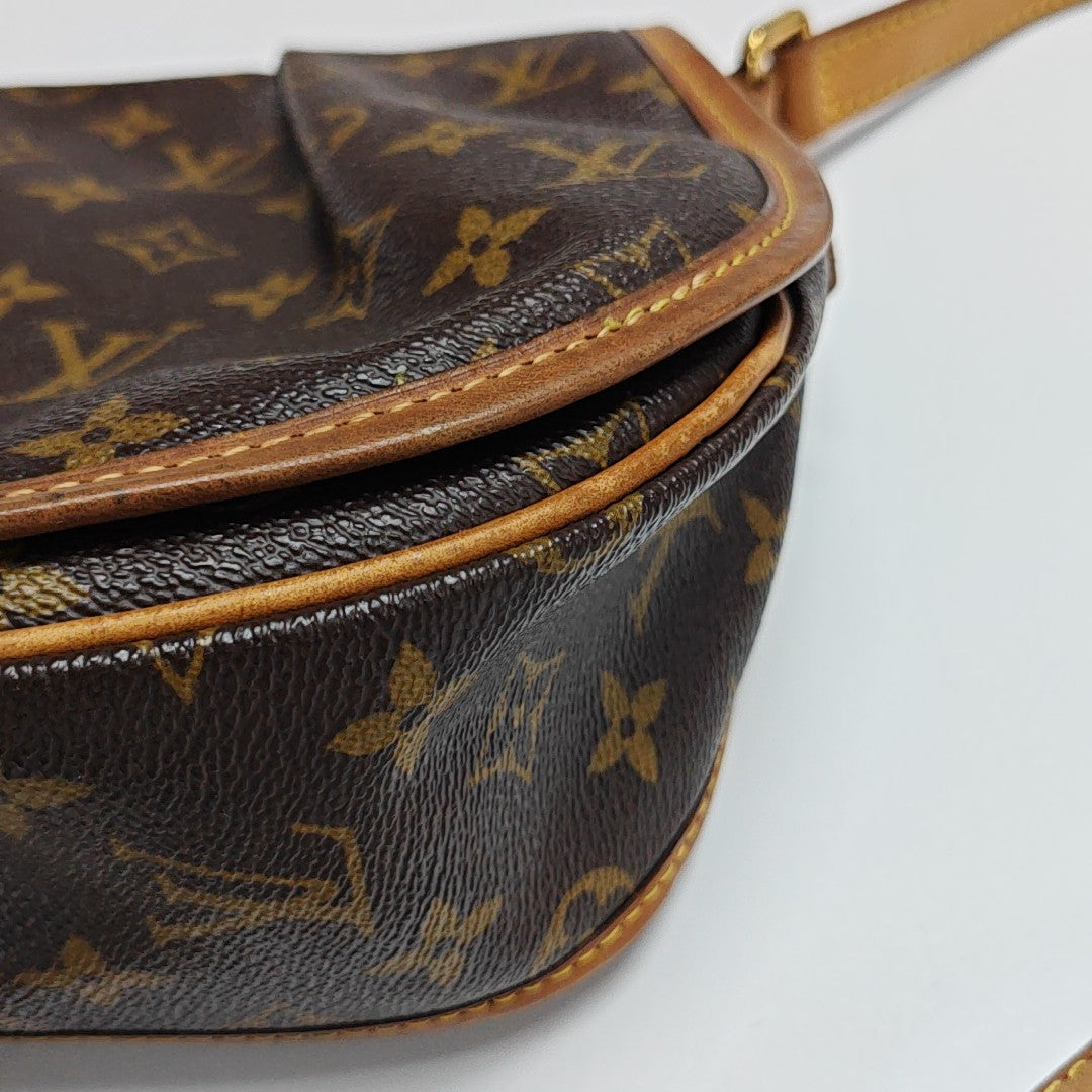 MENILMONTANT PM Monogram Coated Canvas Brown