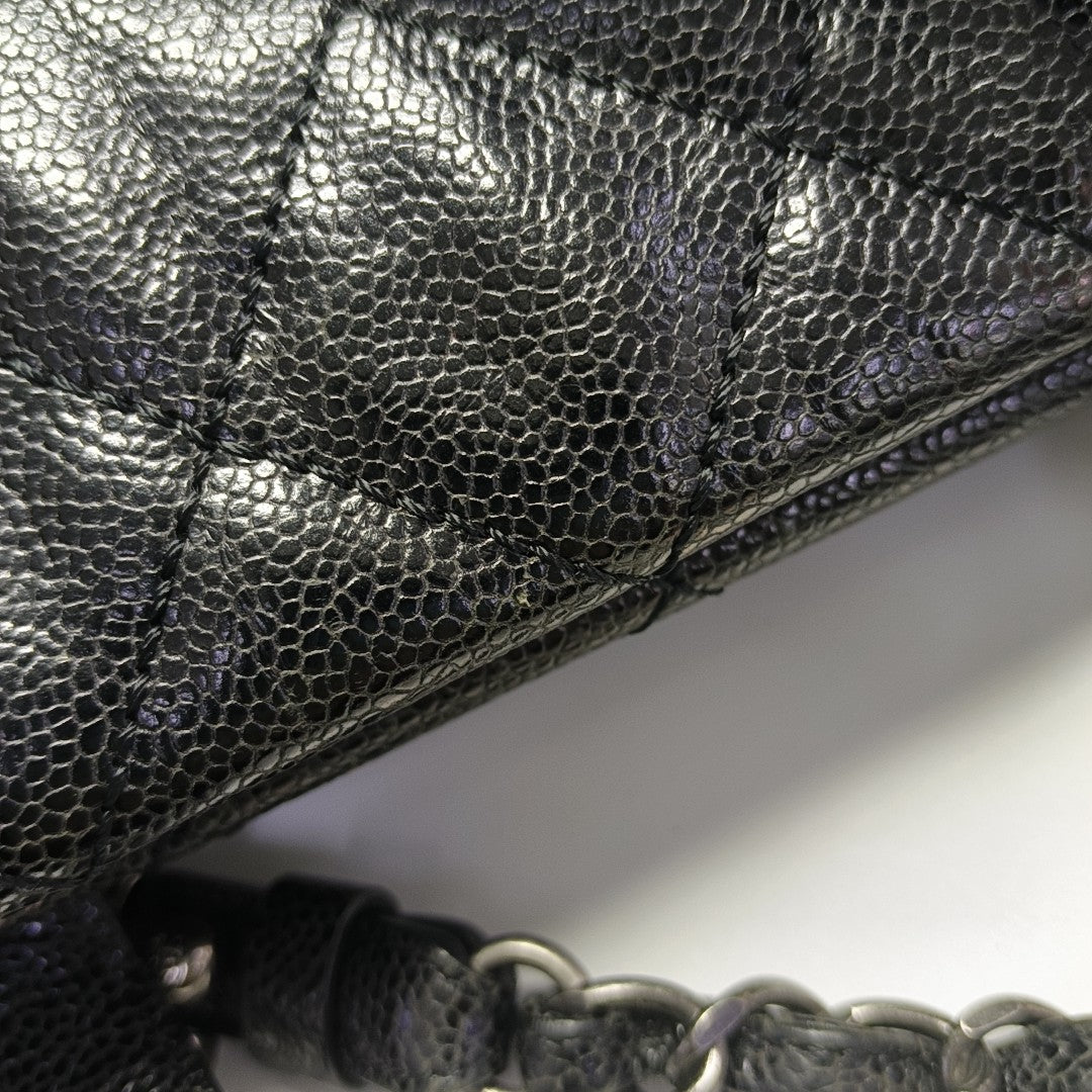 Quilted Calfskin Tote Bag Black