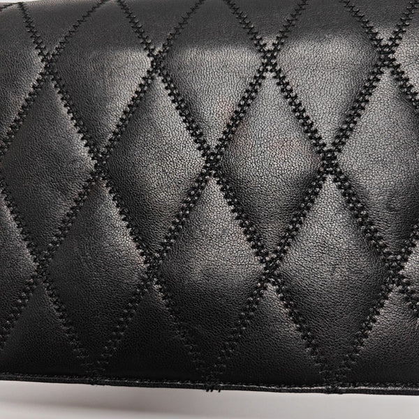 ANGIE Quilted Lambskin Black