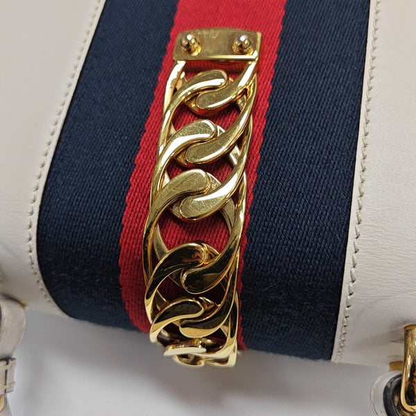 Sylvie Mini Calfskin White