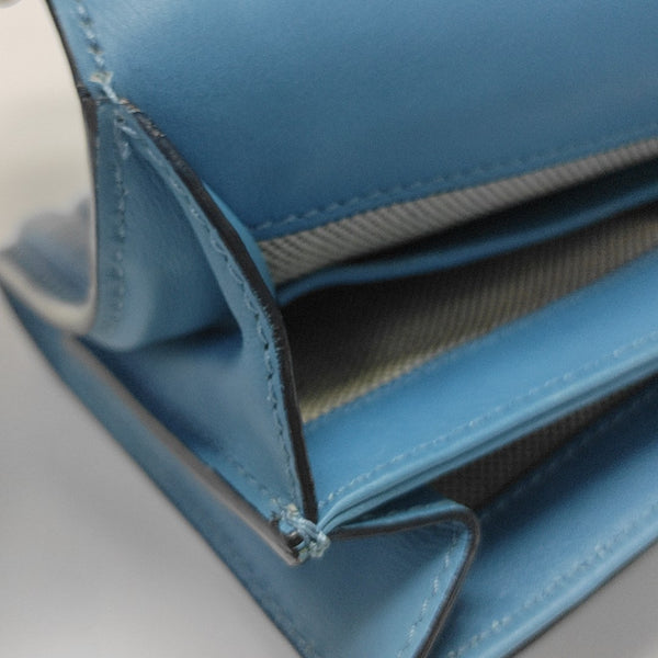 Calfskin Shoulder Bag Blue