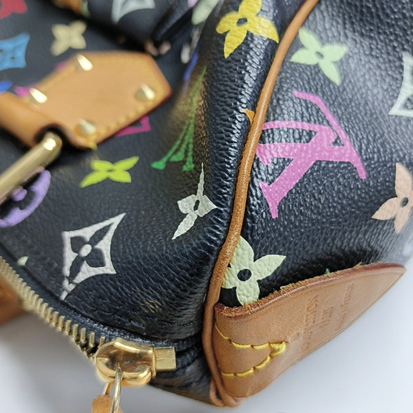 SPEEDY 30 Monogram Coated Canvas Black