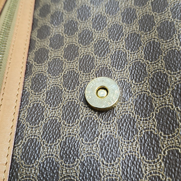MACADAM CLUTCHES Coated Canvas Brown