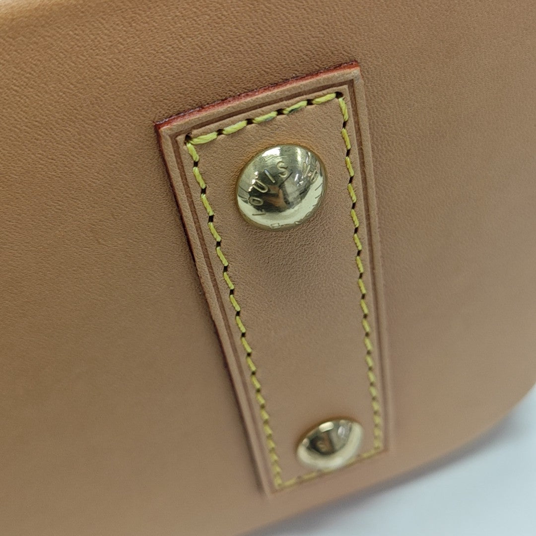 ALMA BB Monogram Coated Canvas Brown