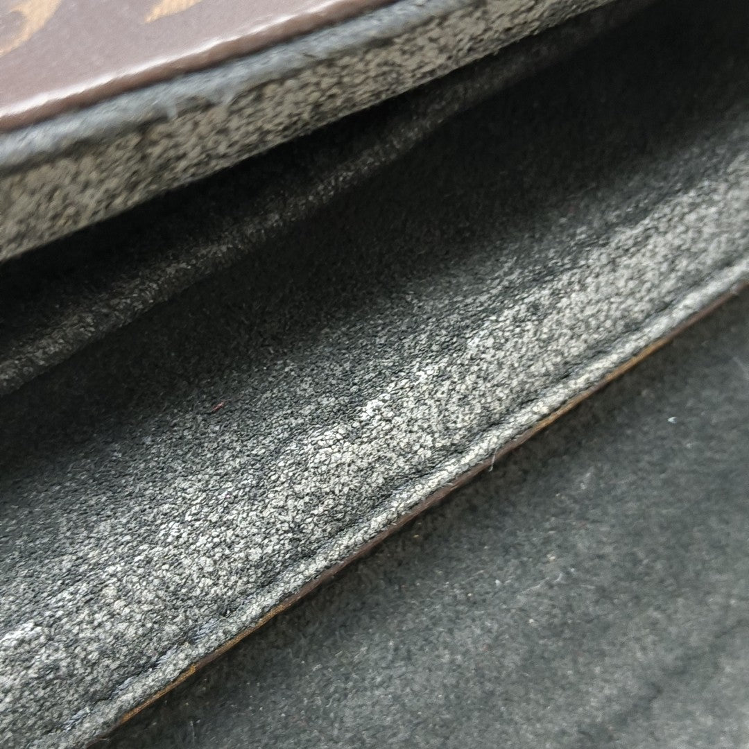 LOCKY BB Monogram Coated Canvas Brown