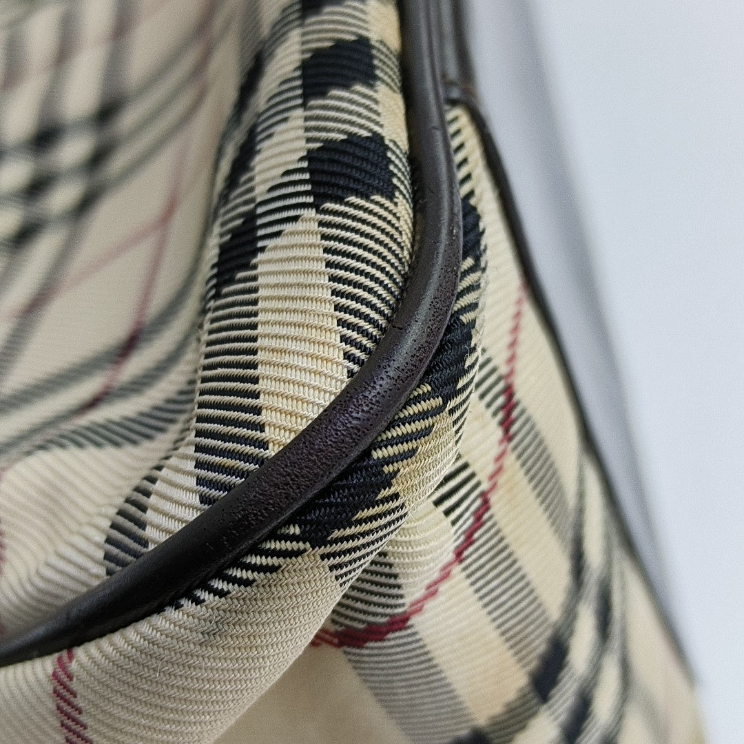 Canvas Top Handle Bag Beige
