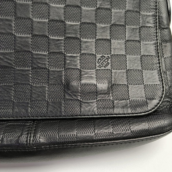 DISTRICT PM Damier Graphite Calfskin Black