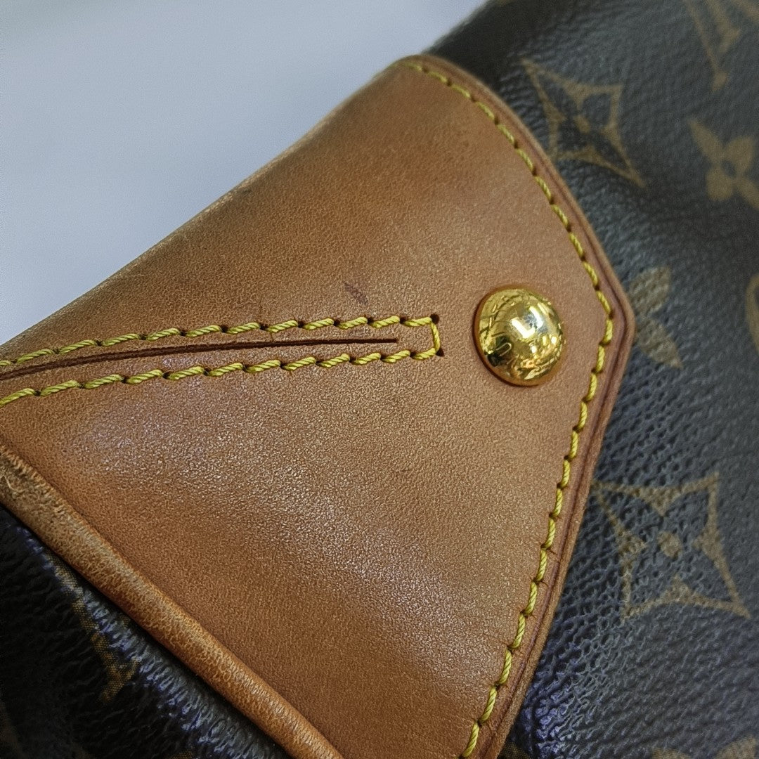 RETIRO NM Monogram Coated Canvas Brown