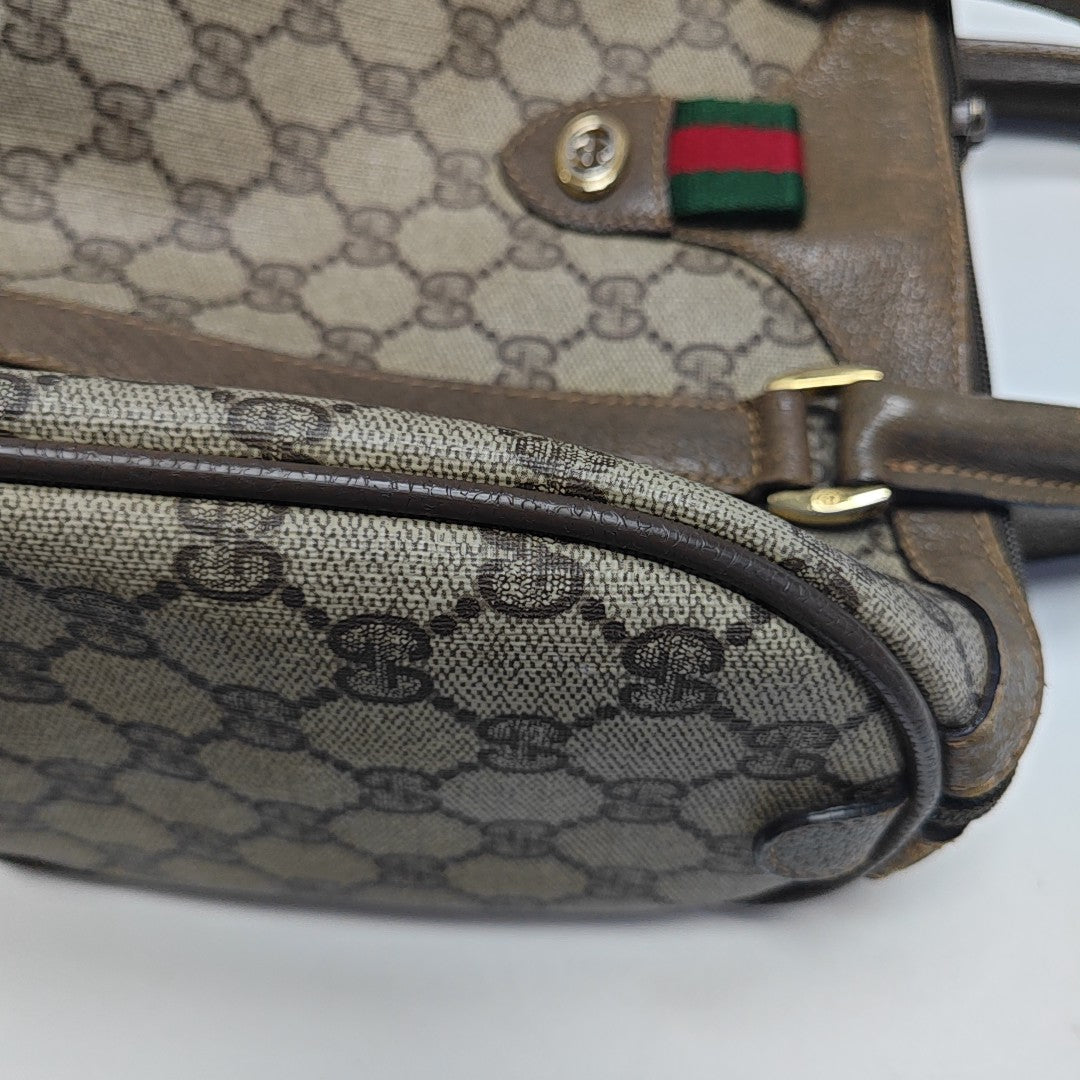 Monogram Coated Canvas Top Handle Bag Beige