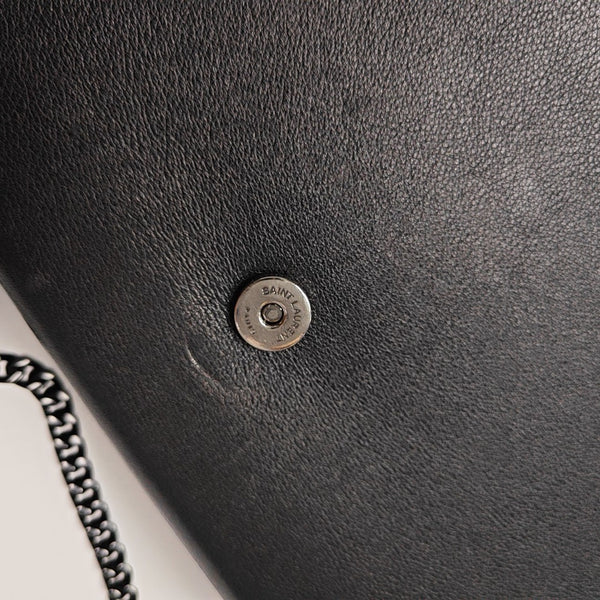 Calfskin Shoulder Bag Black